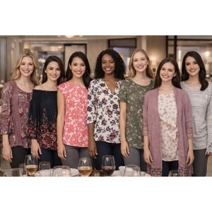 8 Career Style‎ Blouses Women's size MEDIUM